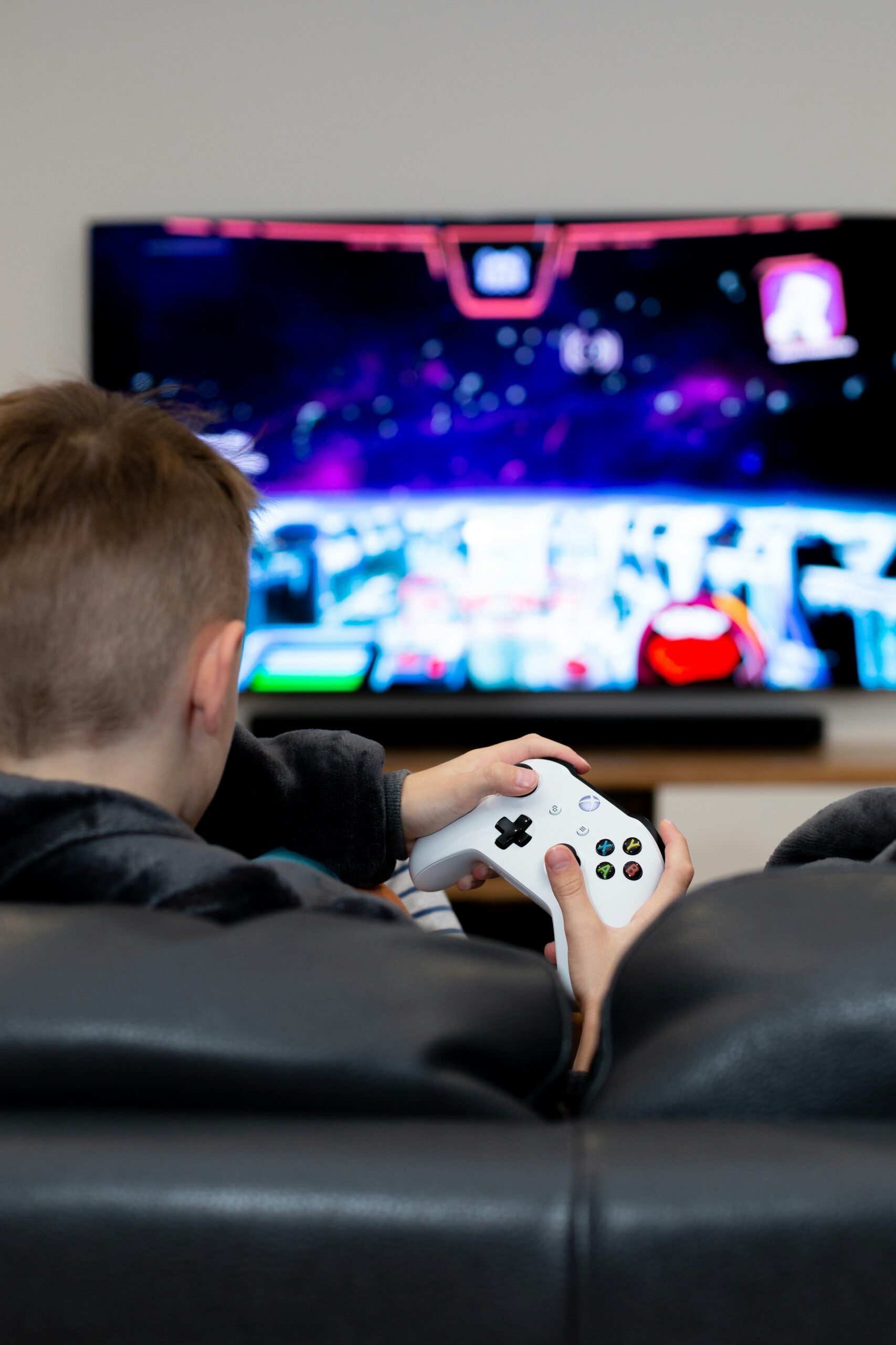 football video game controller tv